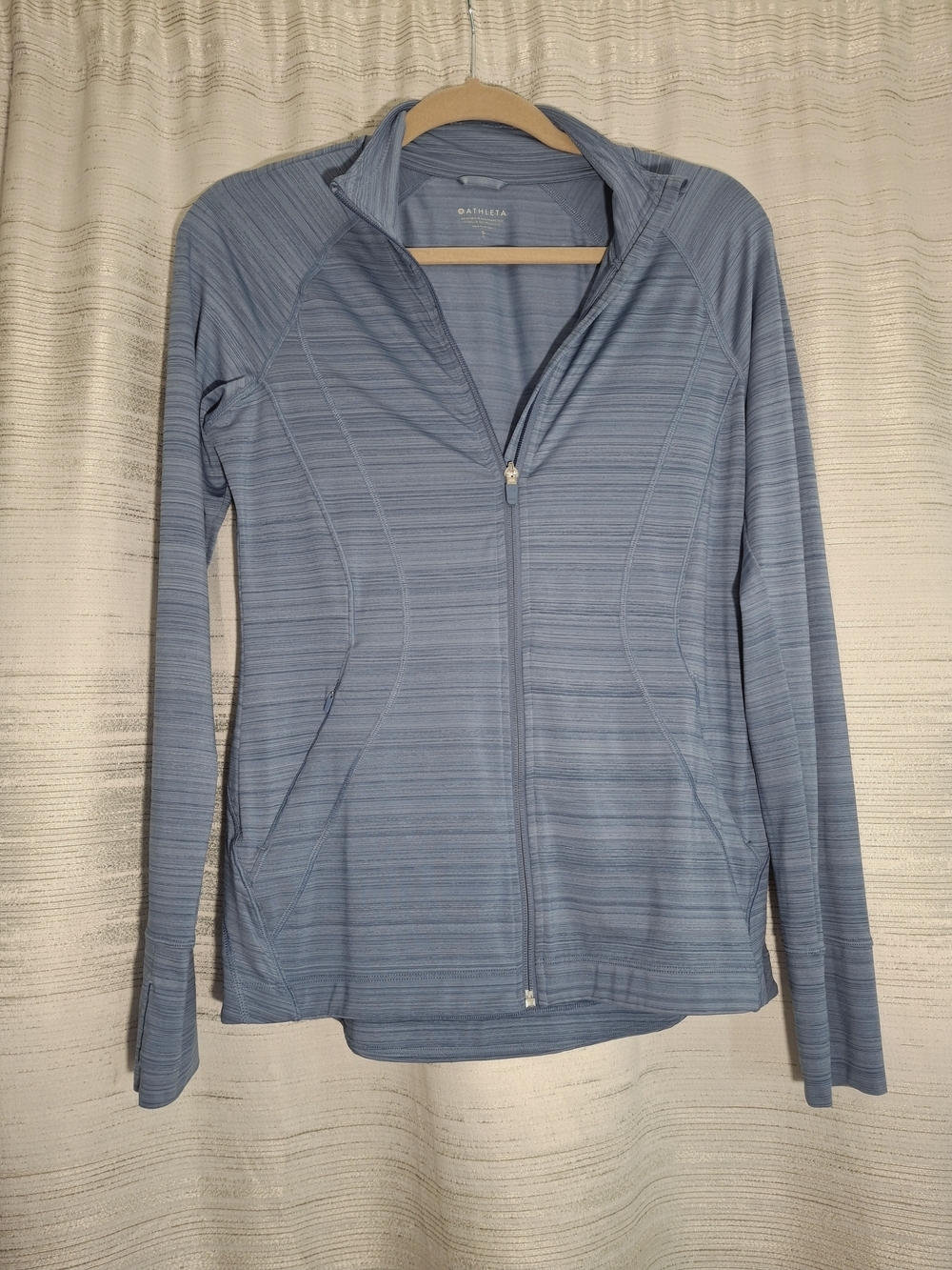 Athleta Blue Zip-Up Active Jacket Small